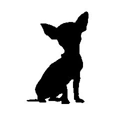 Chihuahua LK istuva -tarra