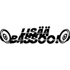 Lisää Bassoo! -tarra
