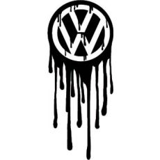 Melting VW Logo -tarra