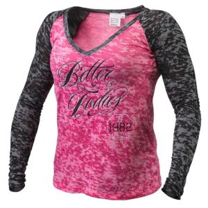 Better Bodies Burn out l/s, pinkki/musta