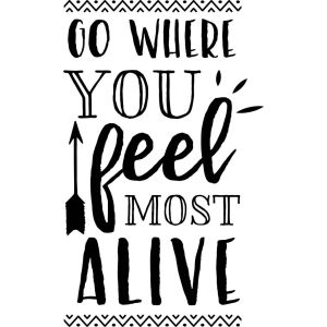 Go Where You Feel Most Alive-tarra