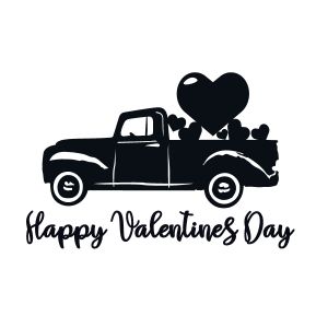 Happy Valentine's Day Truck