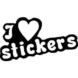 I Love Stickers -tarra