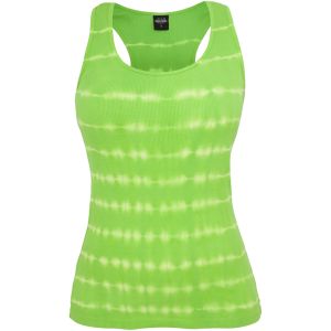 Urban Classics Ladies Batik Tanktop, lime/valkoinen