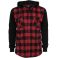 Urban Classics Hooded Checked Flanell Sweat Sleeve