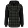 Urban Classics Hooded Checked Flanell Sweat Sleeve